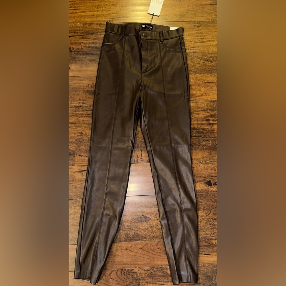 Dark brown/chocolate hi-rise legging